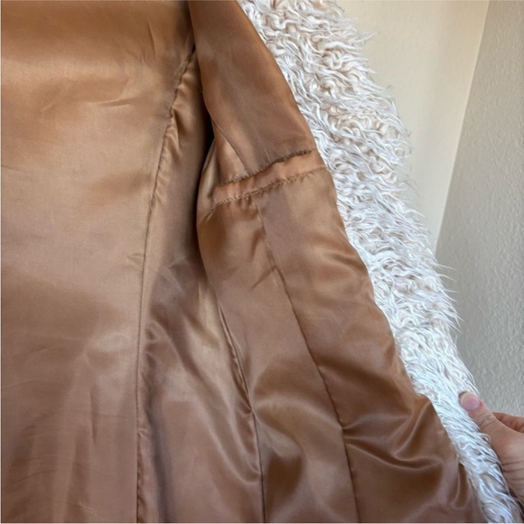 Free People Vintage Misdemeanor Penny Lane Long Leather Fur Coat - Picture 9 of 13